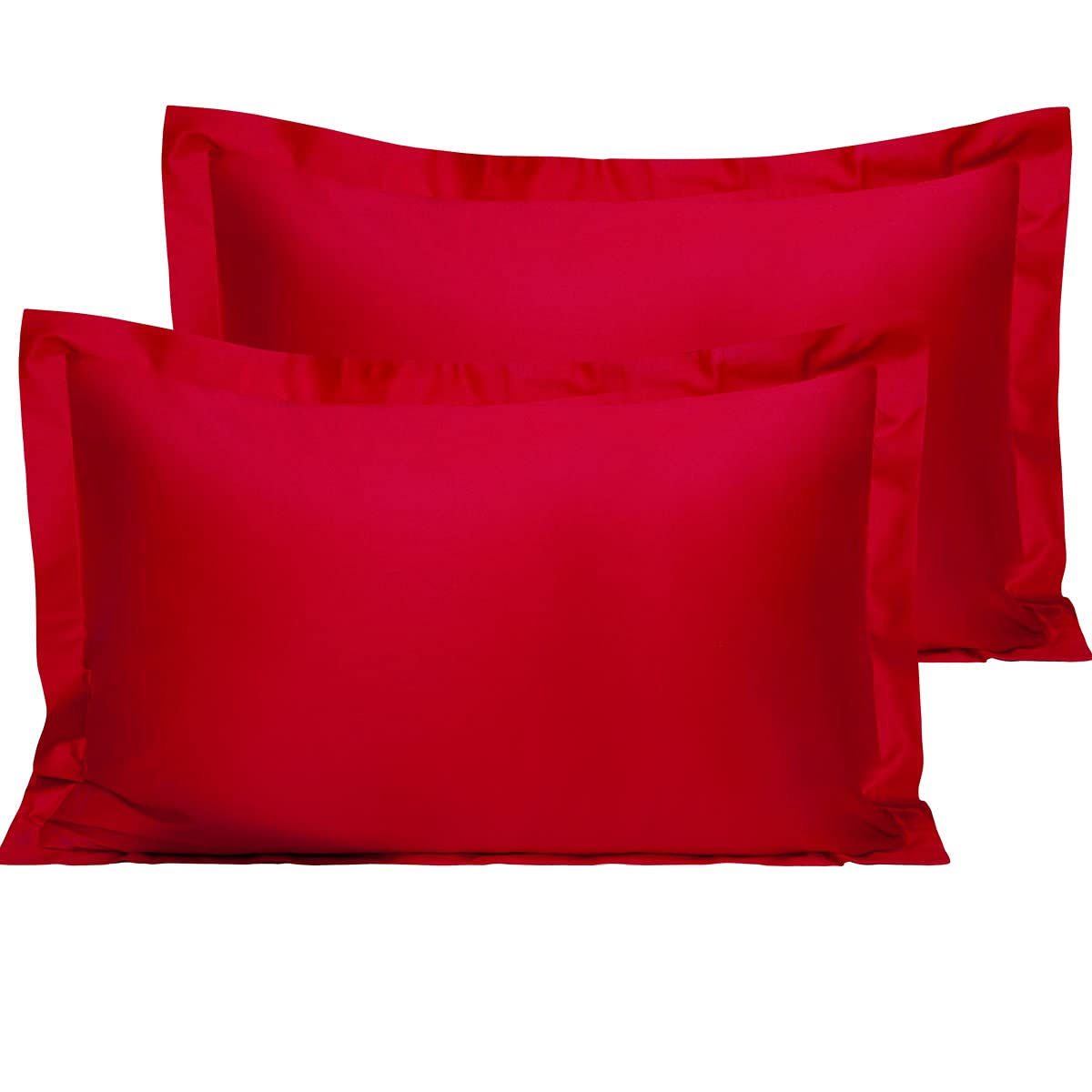 Ntbay Cotton Queen Pillow Shams - 500 Thread Count Egyptian Cotton 20X30 Sham Covers, 2 Pack Super Soft And Breathable 20X30 Inc