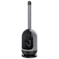 MR.SIGA Soft Bristle Toilet Brush with Holder, Gray & Black, 1Pack