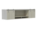 72" Mirella Wood Doors Wall Mount Hutch