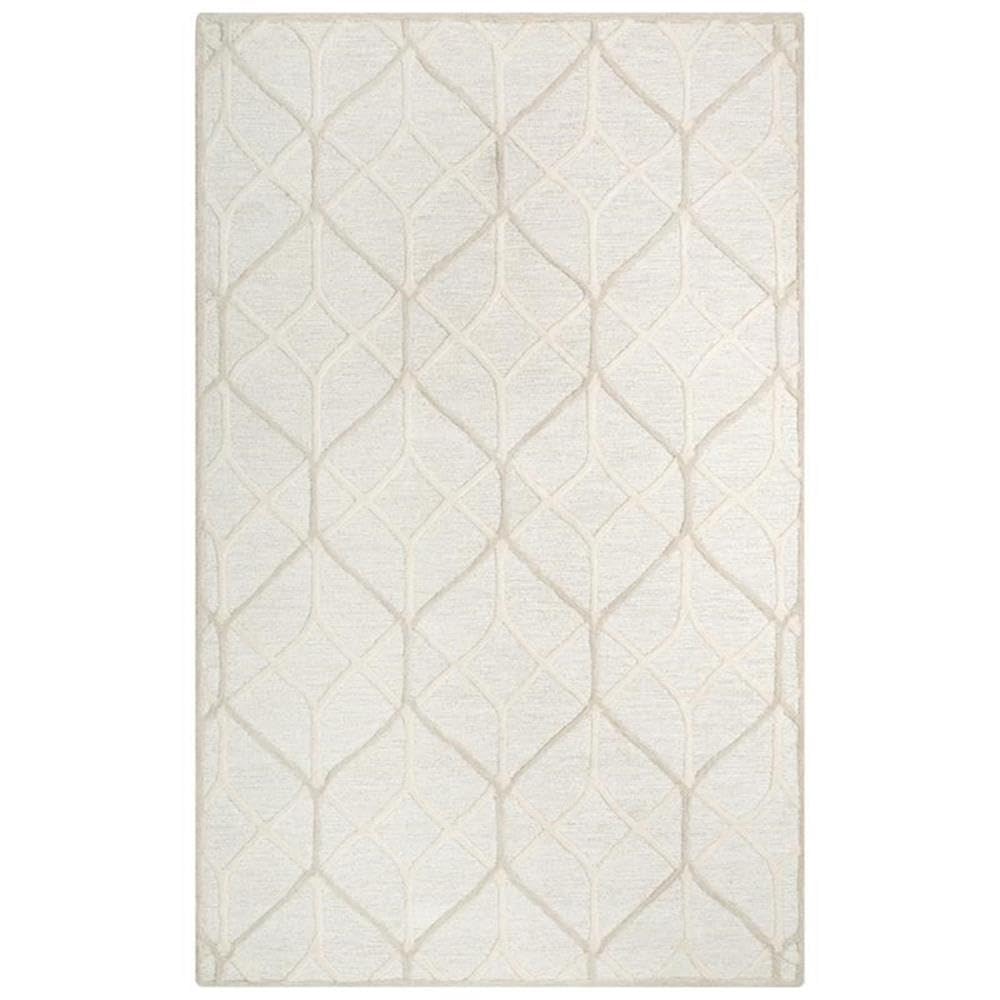 Rizzy Rugs Alora Decor Ava Beige 5'X7'6" Tufted Wool Rug
