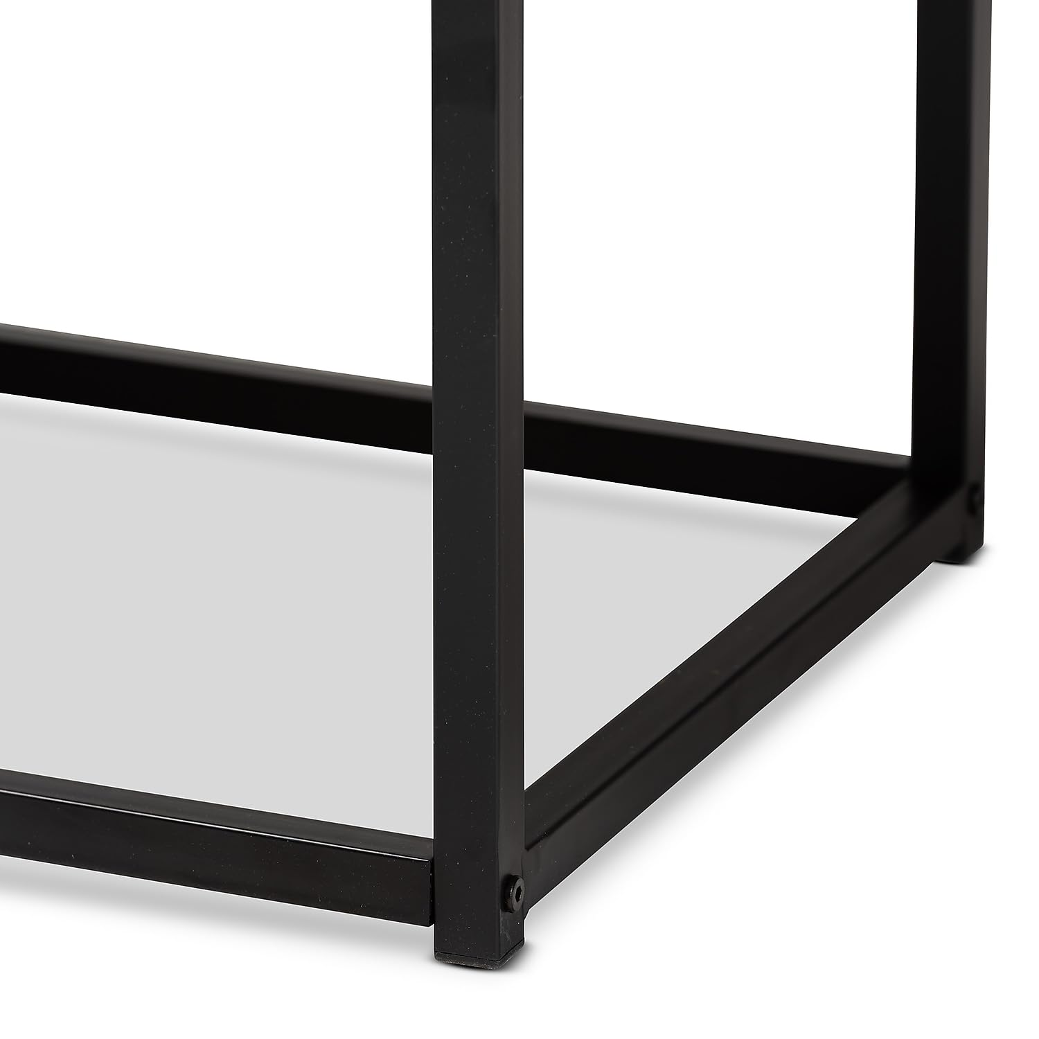 Baxton Studio Bardot Wood Bench, Walnut Brown and Black (207-12489-HiT)