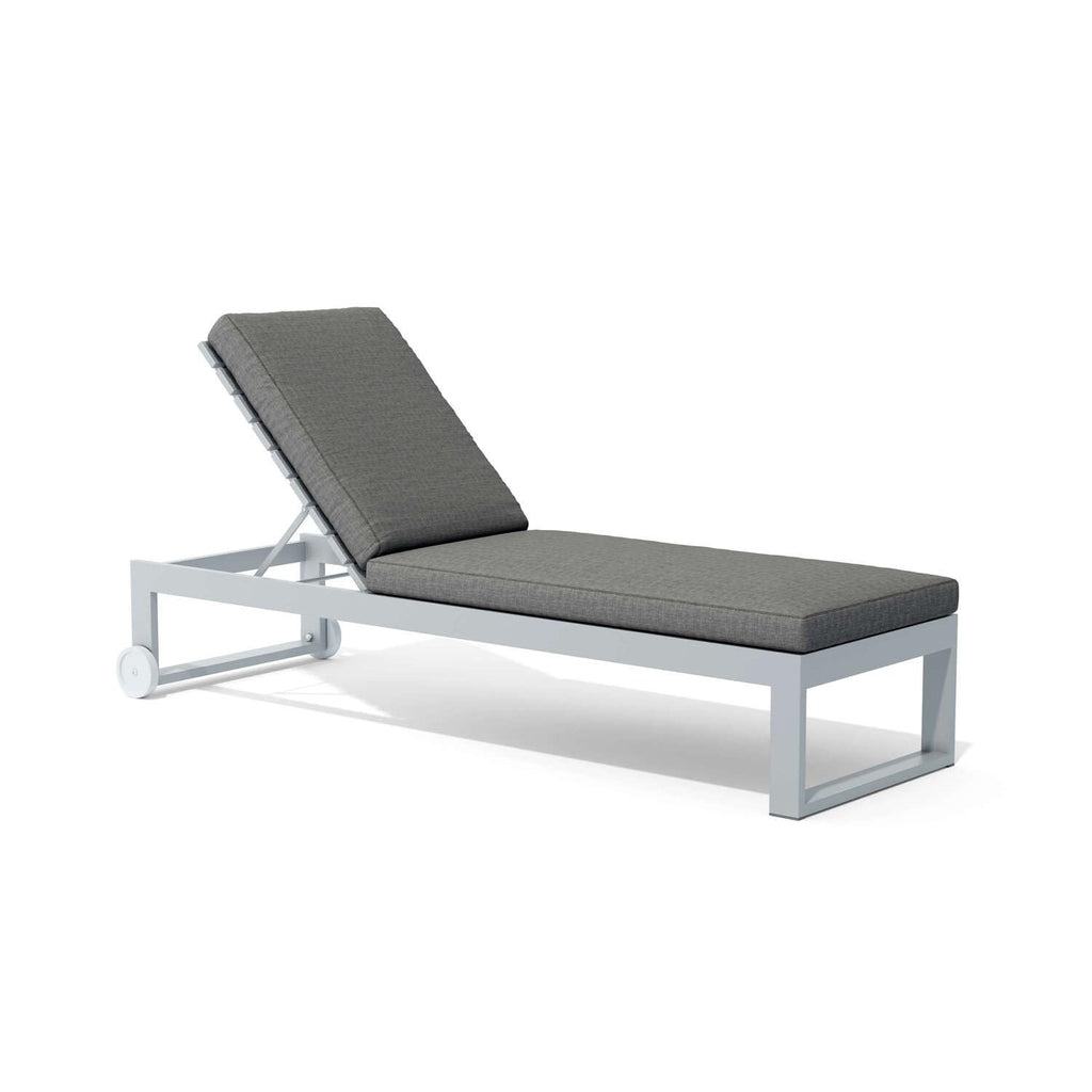 Anderson Teak SL-1008 Lucca Modern Sun Lounger, Gray