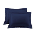 King Pillow Shams Set Of 2 Navy Blue Pillow Shams King Size 20X36 Pillow Cases 600 Thread Count 100% Egyptian Cotton Hotel Class