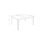 East West Furniture HECA9-CAP-LC 9 Piece Kitchen Table Set Includes a Rectangle Dining Table with Pedestal and 8 Faux Leather Upholstered Dining Chairs, 42x72 Inch, Cappuccino