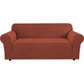 H.Versailtex Stretch Sofa Covers For 3 Cushion Couch Covers Sofa Slipcovers For Living Room Feature Thick Checked Jacquard Fabri