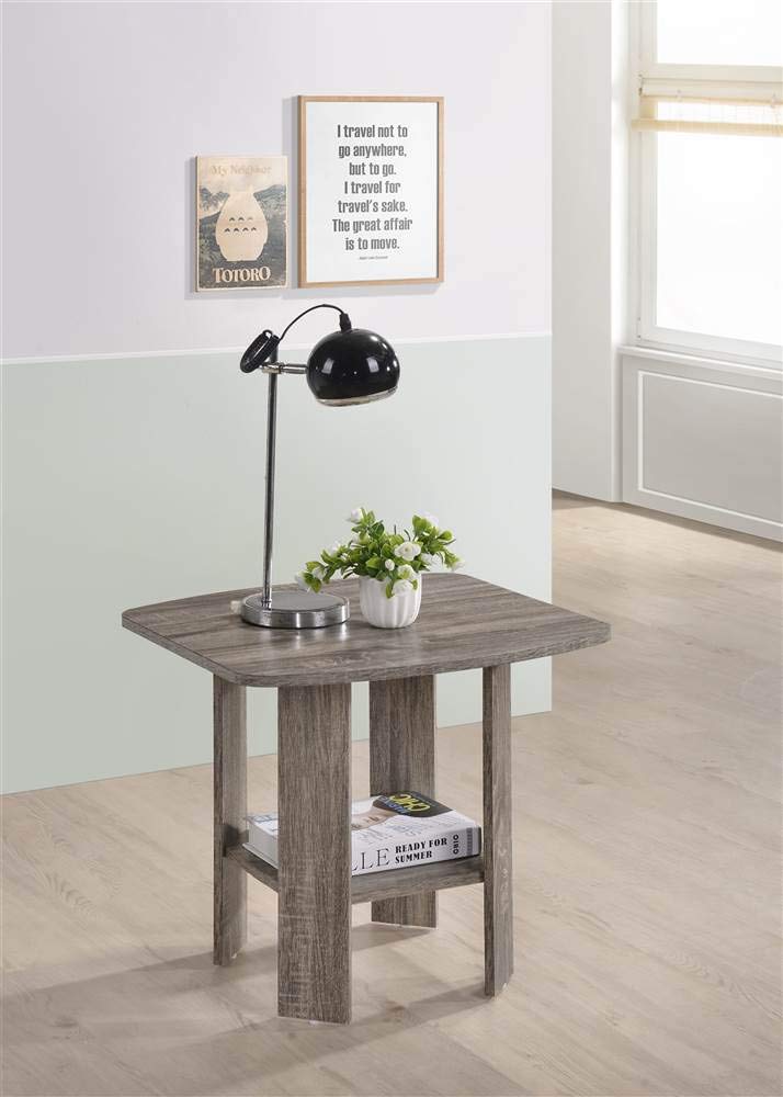 Progressive Furniture Chip End Table, Gray