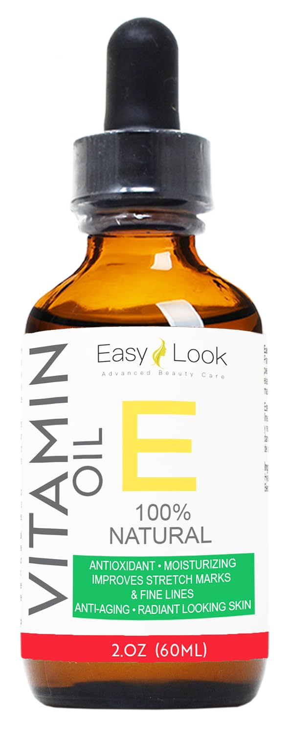 Vitamin E Oil Serum Antioxidant, Moisturizing, Improves Stretch Marks & Fine Lines, Anti-Aging, Radiant Looking Skin 100% Vitami