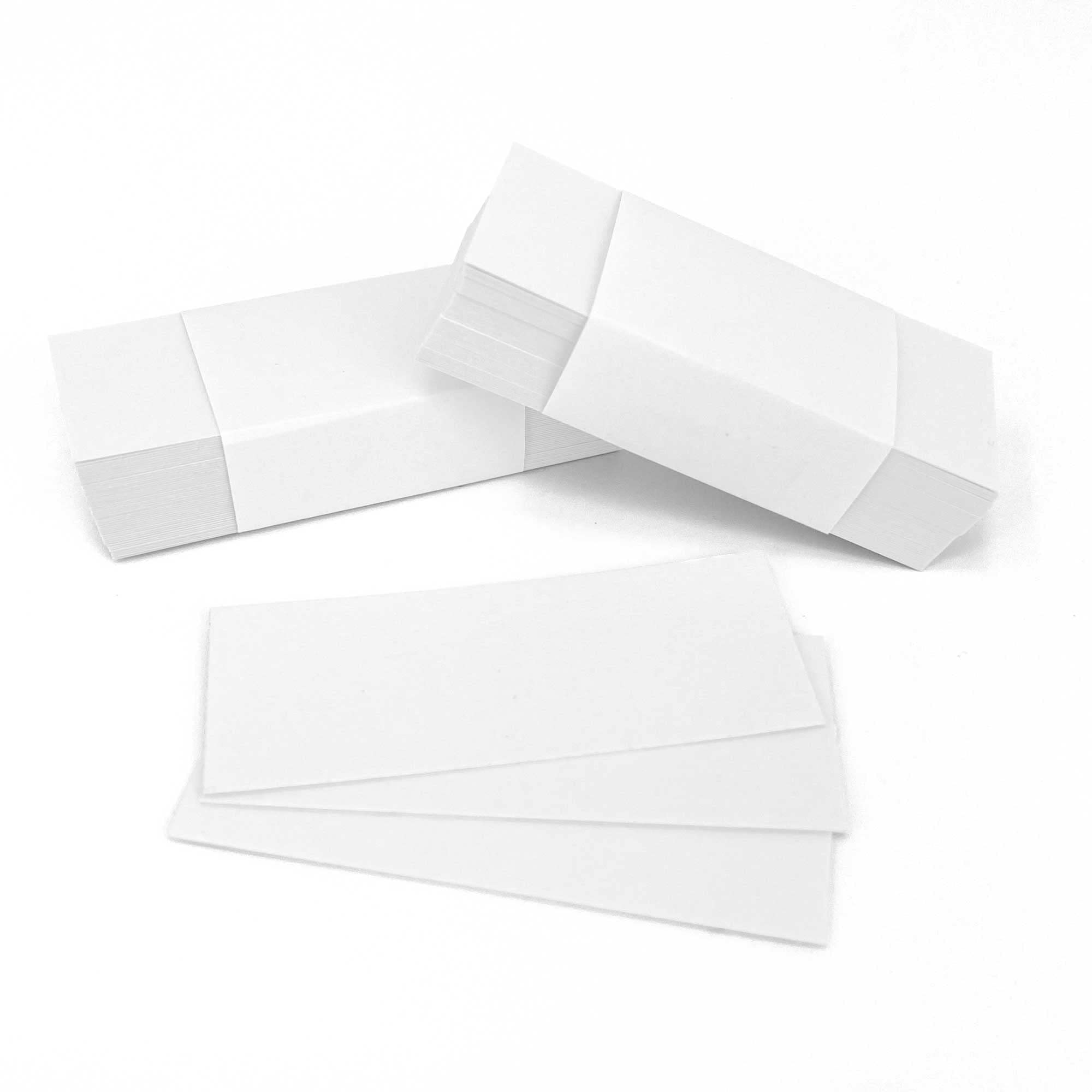 Minomag Label Insert Cards For 1X2 Inch Label Holders, White Cardstock Paper (100 Count)