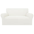 Easy-Going 100% Waterproof Oversized Loveseat Couch Cover, Dual Waterproof Sofa Cover, Stretch Jacquard Sofa Slipcover, Leakproof Furniture Protector For Kids, Pets, Dog And Cat, Cream