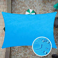 Colourtree Custom Size 14' X 17' Custom Size Blue Tadr0712 Rectangle Waterproof Sun Shade Sail Canopy Awning Shelter, 95% Uv Blo