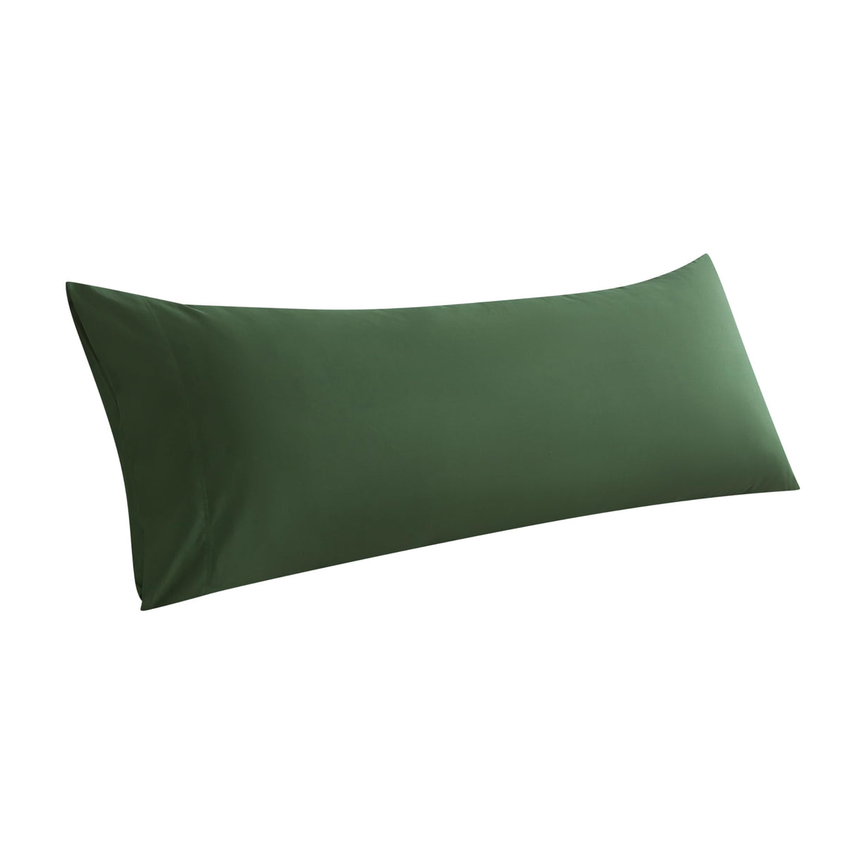 Whatsbedding Body Pillow Cover, Ultra Soft Microfiber Pillowcases, Breathable Long Pillow Case, Envelope Closure - Olive Green (