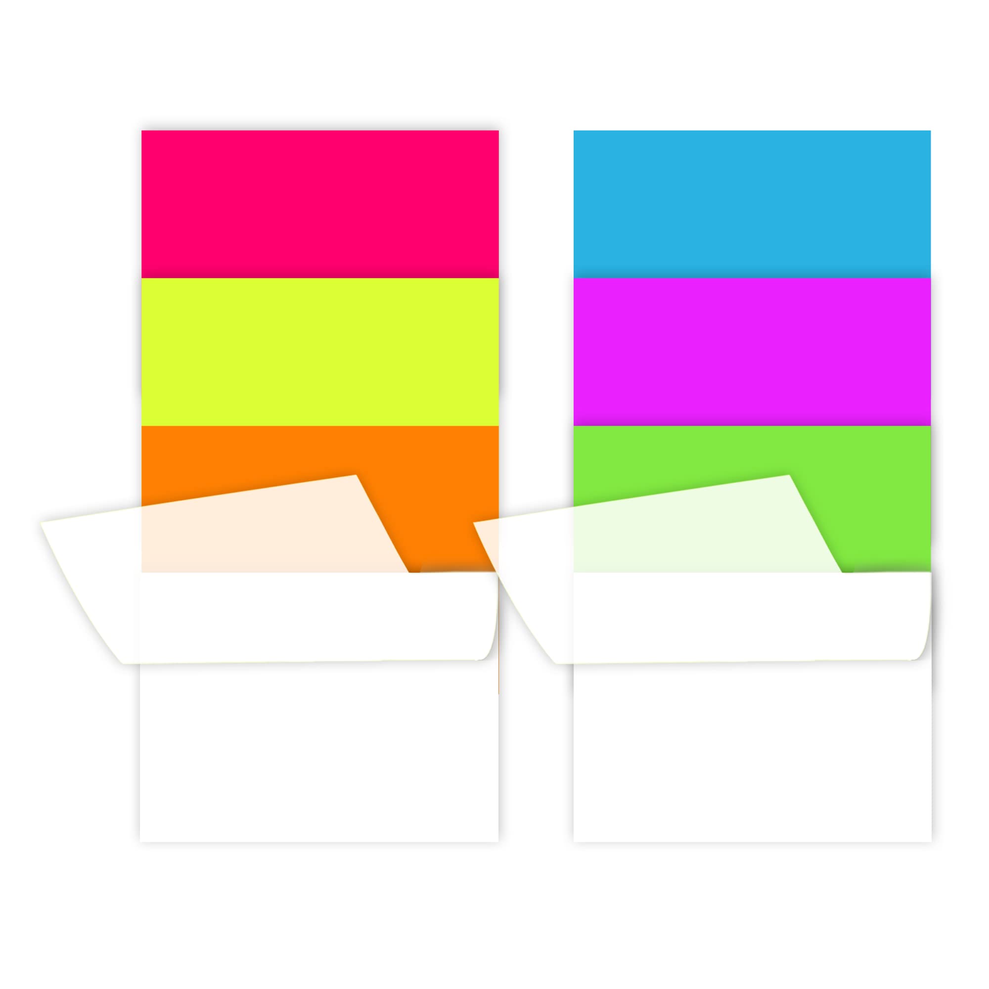 Ikyce 400 Sheets Transparent Sticky Notes, 4 X 3 Inch (Horizontal Version) Clear Self-Sticky Annotation, Waterproof Translucent