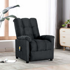 Vidaxl Massage Recliner Dark Grey Fabric