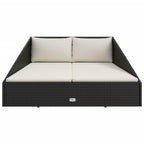 vidaXL Garden Bed Black 79.1"x54.7" Poly Rattan