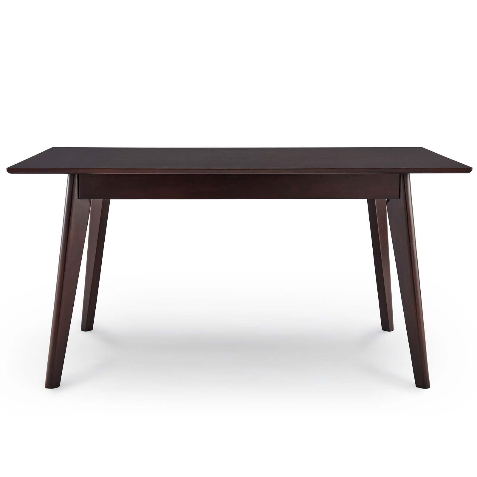 Modway Oracle 59&quot; Rectangle Dining Table, Cappuccino