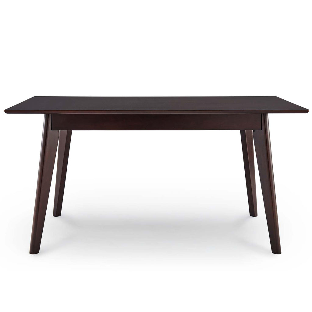 Modway Oracle 59" Rectangle Dining Table, Cappuccino