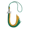 Endea Graduation Double Color Tassel with Silver Date Drop (Emerald Green/Bright Gold, 2021)