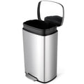 13.2 Gal Kitchen Trash Can, 50L Recycling or Garbage Bin,with StepOn Pedal