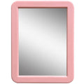 CEREM Locker Mirror Magnetic for Girls Locker, Light Pink 5 x 7 - Real Glass Magnetic Mirror for School Locker, Office, Home