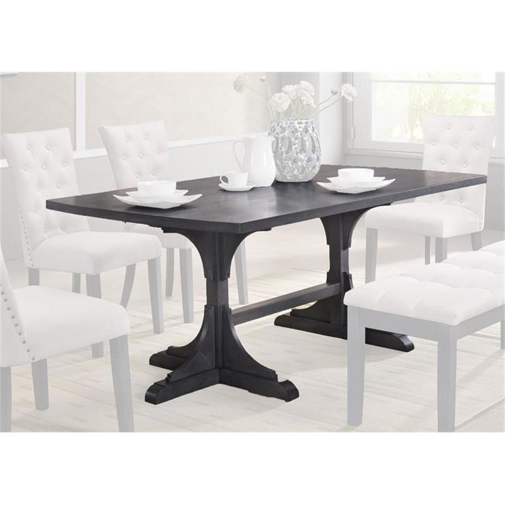 Best Quality Furniture Light Gray Linen Look Upholstered 6 Piece Dining Set With Bench