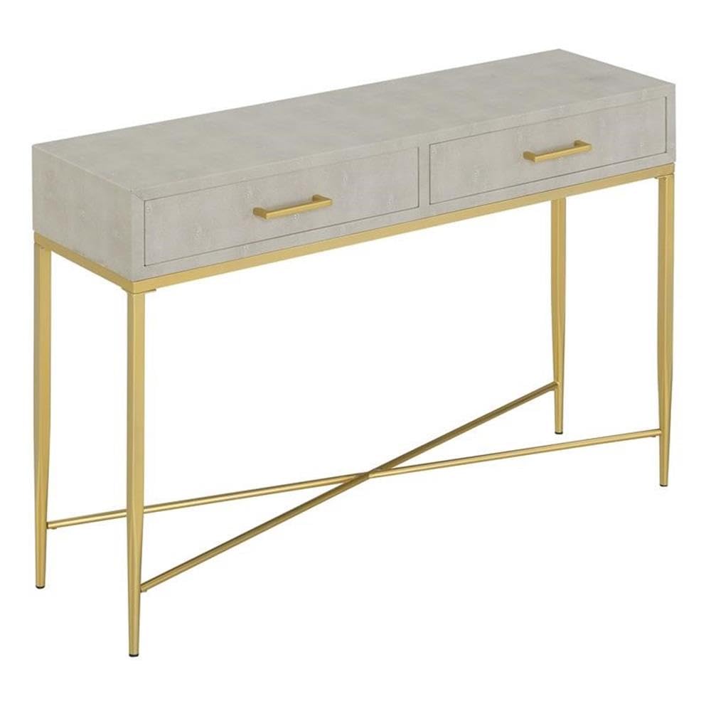 Convenience Concepts Ashley Console Table  Beige/Gold -Like New