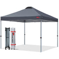 Mastercanopy Durable Ez Pop-Up Canopy Tent With Roller Bag (10X10, Dark Gray)