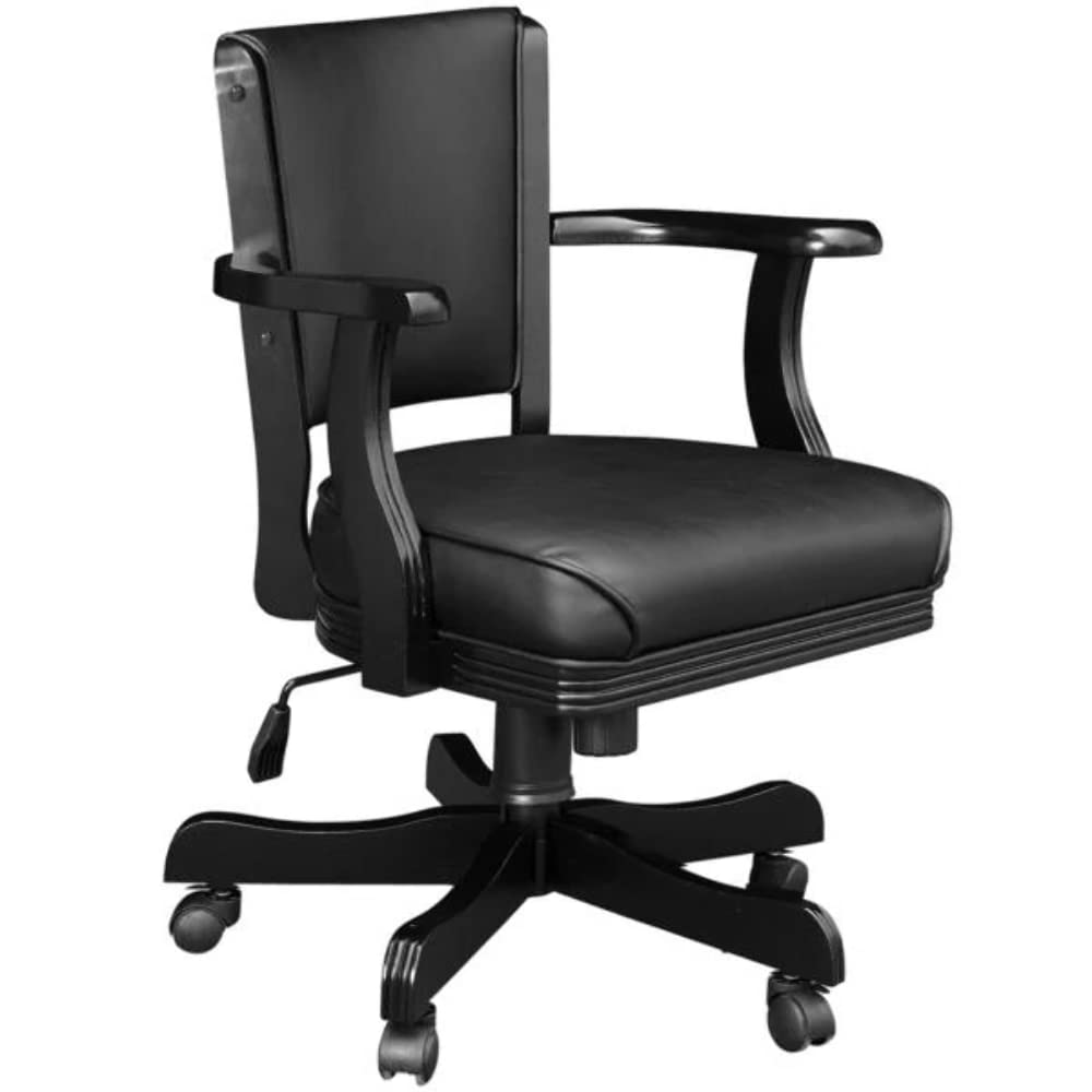 Ram Game Room Swivel Chair, Black