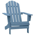 vidaXL Patio Adirondack Chair - Solid Fir Wood Construction, Ergonomically Designed, Sturdy Frame, Weather Resistant, Easy Assembly, Outdoor Seating - Vibrant Blue