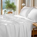Sonoro Kate 100% Egyptian Cotton Sheets Set - 1000 High Thread Count, Luxury 5-Star Hotel Sateen Bed Sheets, Soft, Breathable Lo