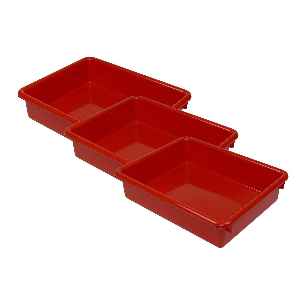Romanoff Products ROM15102-3 3 in. Red Stowaway Letter Tray - 3 Each