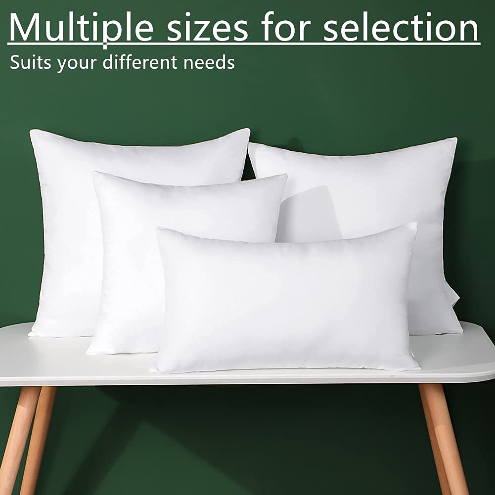 Otostar Throw Pillow Insert 20 X 20 Inch Premium Fluffy Pillow Stuffer Decorative Square Pillow Insert With Zips Cushion Inner Decorative Cushion For Sofa Bed Couch Stuffer Pillow (1 Pack, 20''X20'')