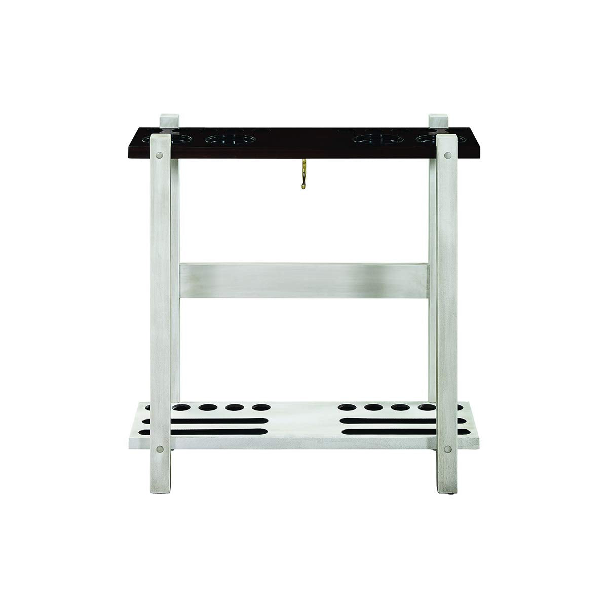 STRAIGHT FLOOR CUE RACK-ANTIQUE WHITE