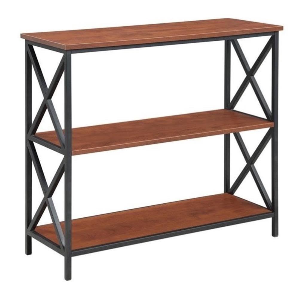 Convenience Concepts Tucson 3 Tier Bookcase, Black / Cherry