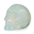 Artistone 2.0 Opalite Crystal Skull Head Decor Statue Crystals and Healing Stones,Carved Skull Halloween Decor Figurine Collecti