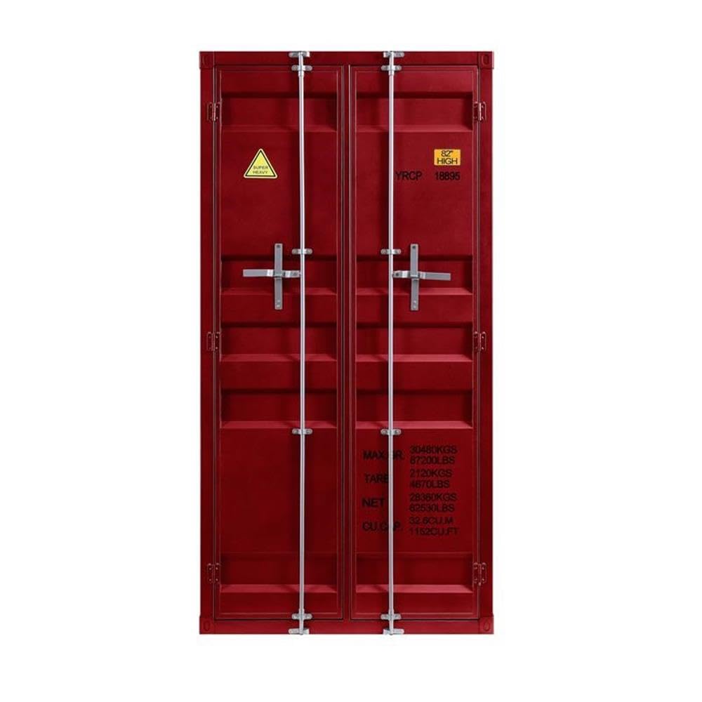 Acme Cargo Wardrobe (Double Door) in Red