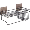 Dkriva Multipurpose Bathroom Shower Caddy Hanging Storage Basket for Wall Mounted Sink Sponge Holder stand for Cosmetic, Shampoo