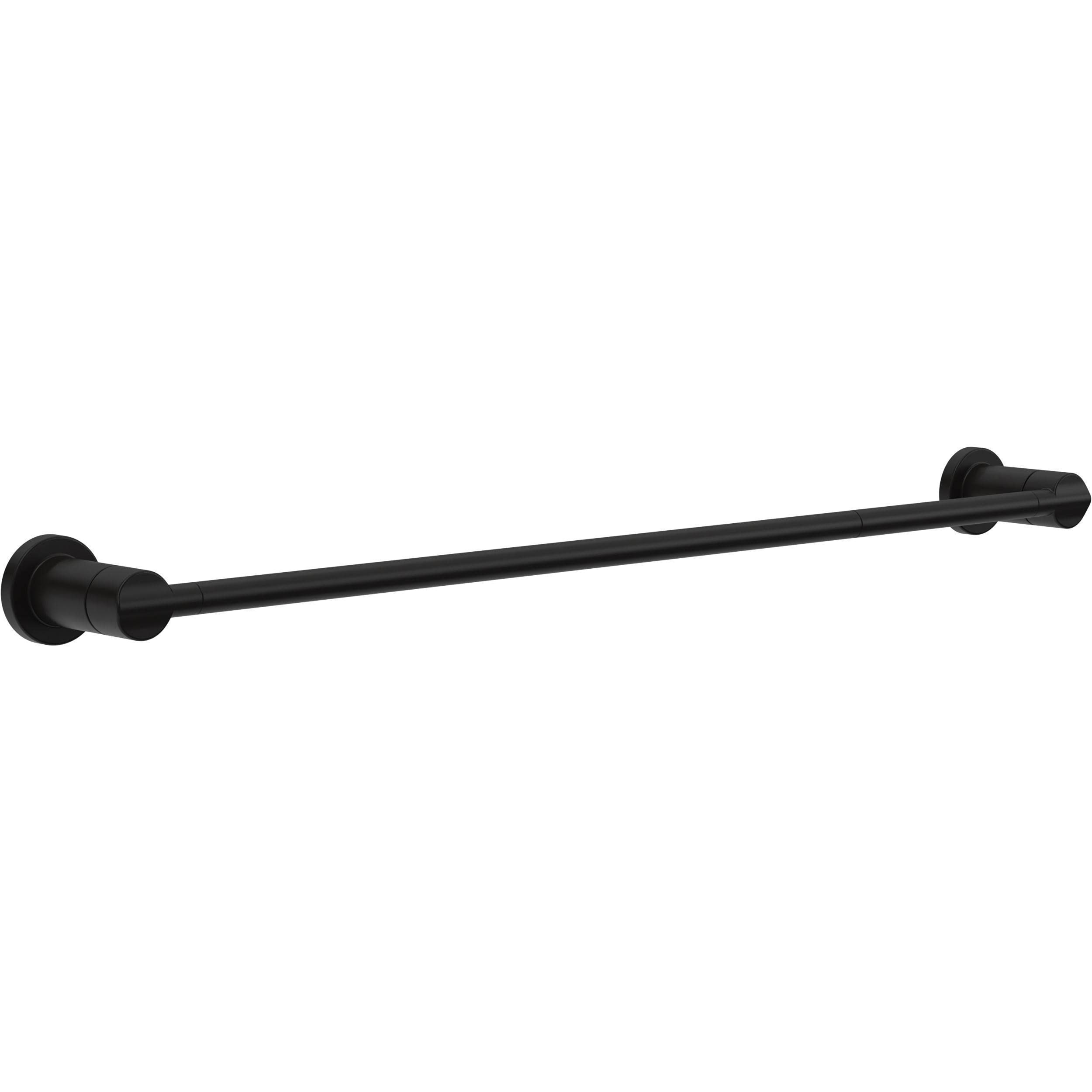Delta Nicoli (1-Pack) 18 w/ 6 Extender Towel Rack for Bathroom Matte Black Extendable 18-24 Towel Bar for Bathroom Wall Towel 