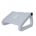 HEAVENGLOW Massaging Massage Footrest NonSlip Adjustable Footrest Plastic Massage Foot Rest, Gray