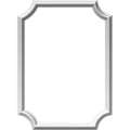 Ekena Millwork PNL20X28AS-02 20W x 28H x 1/2P Ashford Molded Scalloped Wainscot Wall Panel