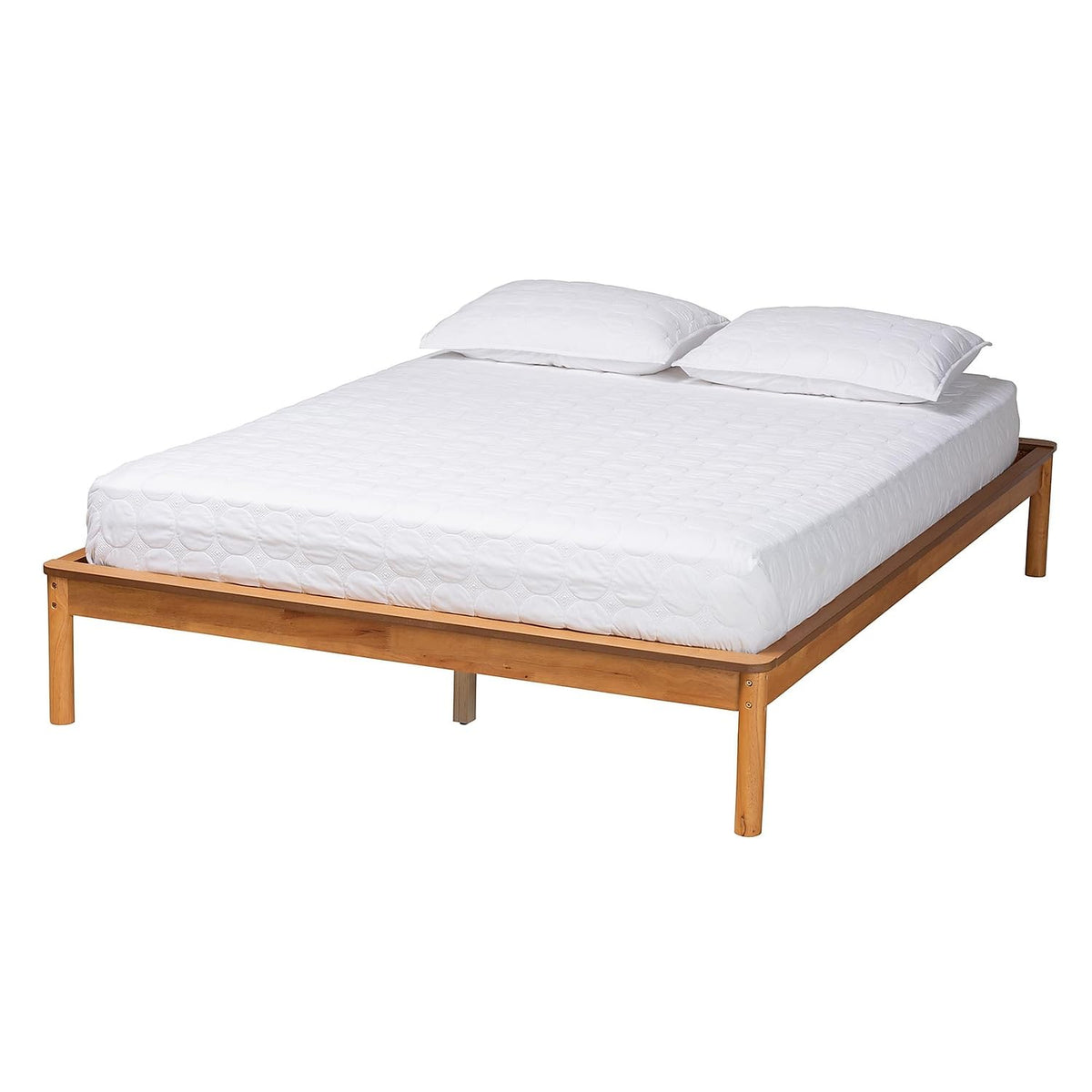 Baxton Studio Efren Bed Frame, Full, Honey Oak (236-12784-HiT)