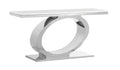 Best Quality Furniture Ct430 Console Table, White/Silver