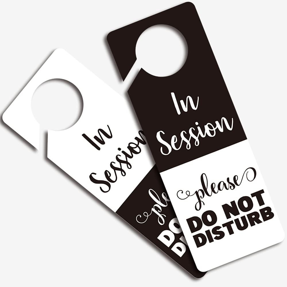 Funny Do Not Disturb Door Hanger Sign, 2 Pack(Double Sided) Please Do Not Disturb, Funny Office Decoration, Ideal For Offices, S