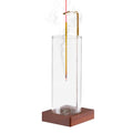 1 Pack Incense Holder for Sticks, Insence-Stick Holder Ash Catcher with Removable Glass [Anti-Ash Flying], Mess-Free Incense Bur