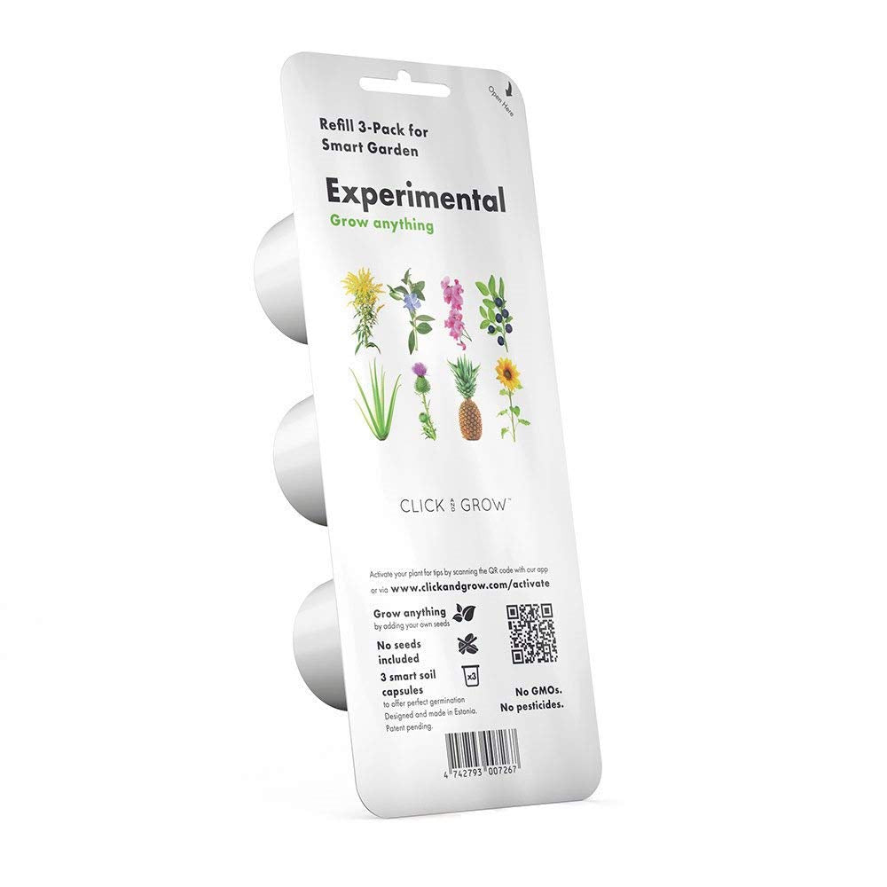 Click And Grow Experimental (Seedless) Plant Pods, 3-Pack