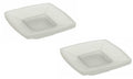PEFKO PFK043 Table Deck Mounted Frosted Glass Soap Dish/Soap Case/Soap Holder for Bathroom/Washbasin/Kitchen (Square [ Combo Pac