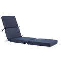 Maphissus 74 Inch Olefin Outdoor Chaise Lounge Cushion, Water Resistant Foldable Pool Lounge Chair Cushion Patio Reclining Sun L
