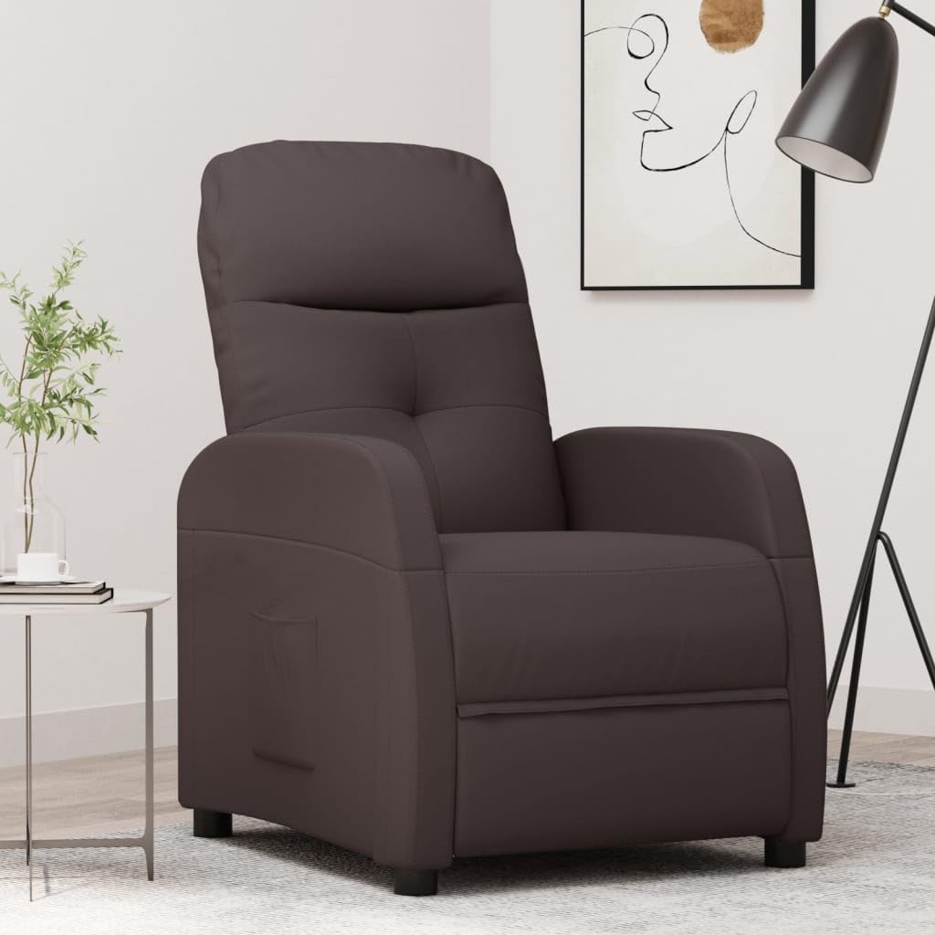 Recliner Dark Brown Fabric