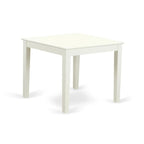 East West Furniture OXT-LWH-T Oxford Square Dining Room Table for Small Spaces, 36x36 Inch, Linen White