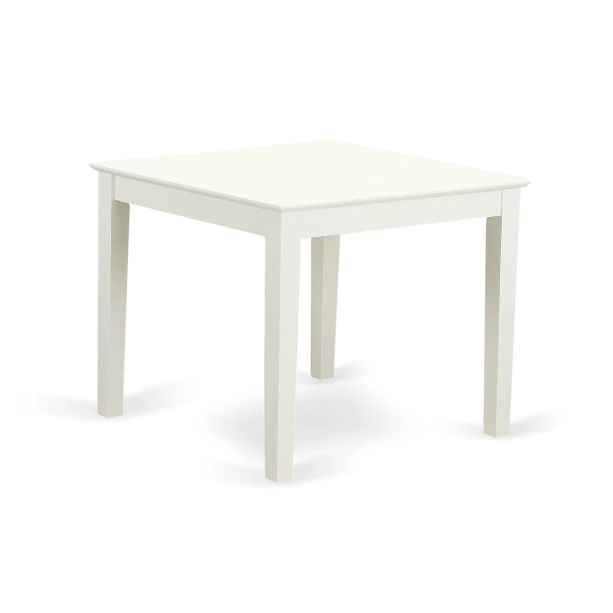 East West Furniture OXT-LWH-T Oxford Square Dining Room Table for Small Spaces, 36x36 Inch, Linen White