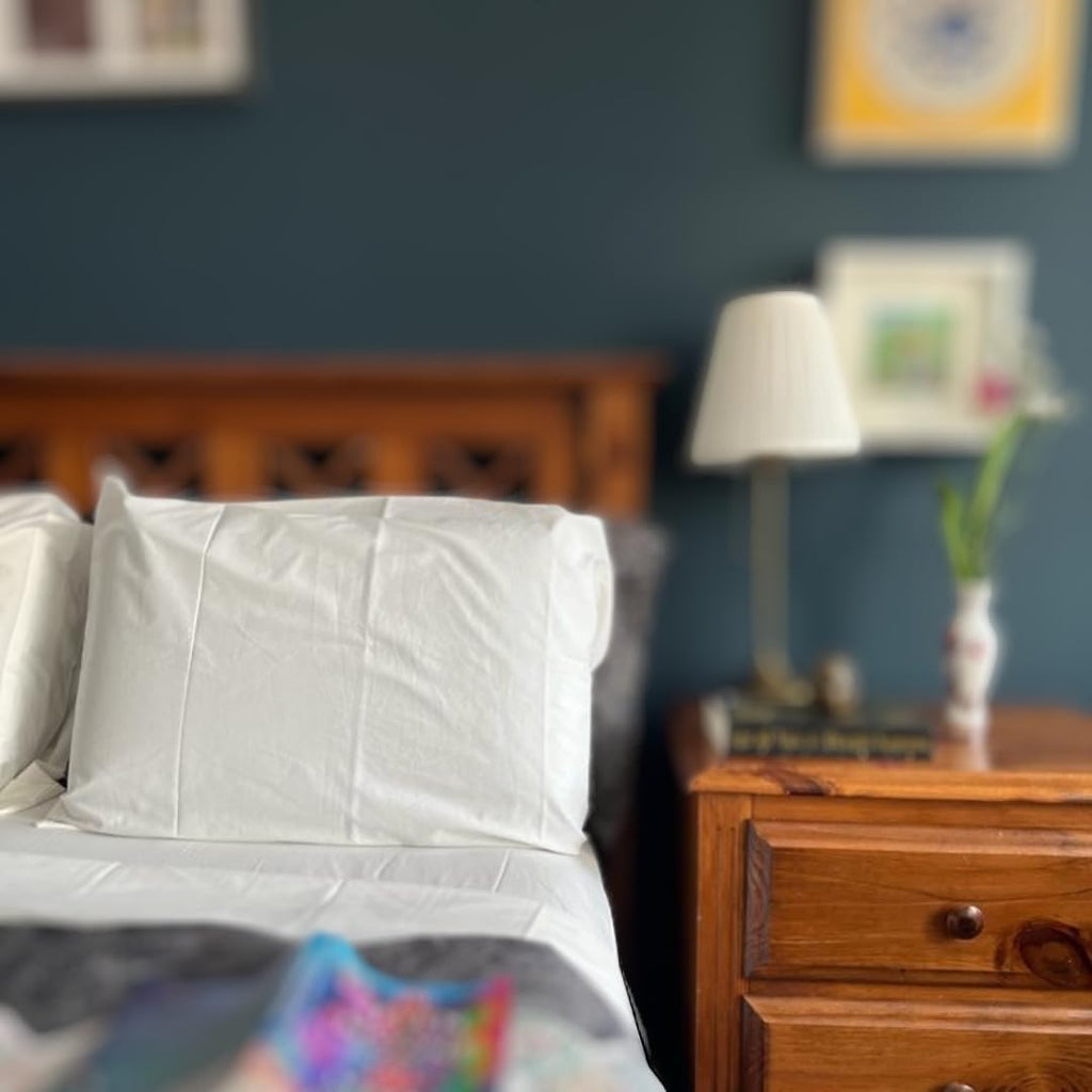 Queen Bed Sheet Set 100% Organic Cotton Gots Certified Queen Flat Sheet, Fitted Sheet And Pillowcase Snow White